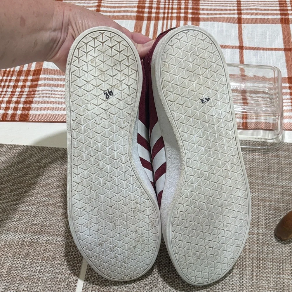Adidas Easy Vulc 2.0 maroon/white skate shoes. Men 10 excellent condition. Nice! - Picture 7 of 9